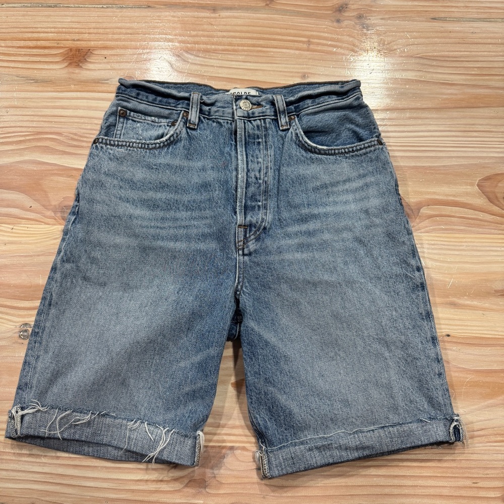 Agolde Blue Jean Shorts High-Waisted Vintage Style